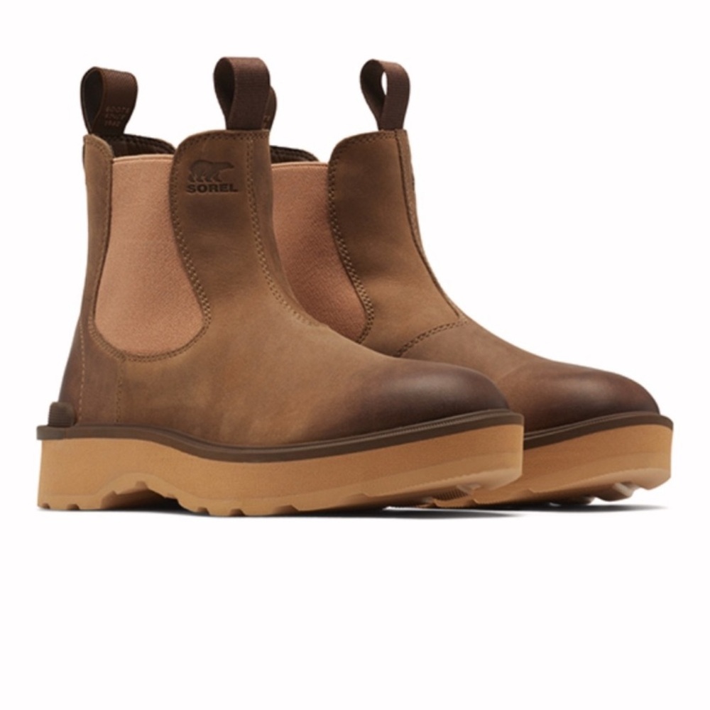SOREL | Umber & Tawny Buff Hi-Line Leather Chelsea Boot - Women size 8.5
